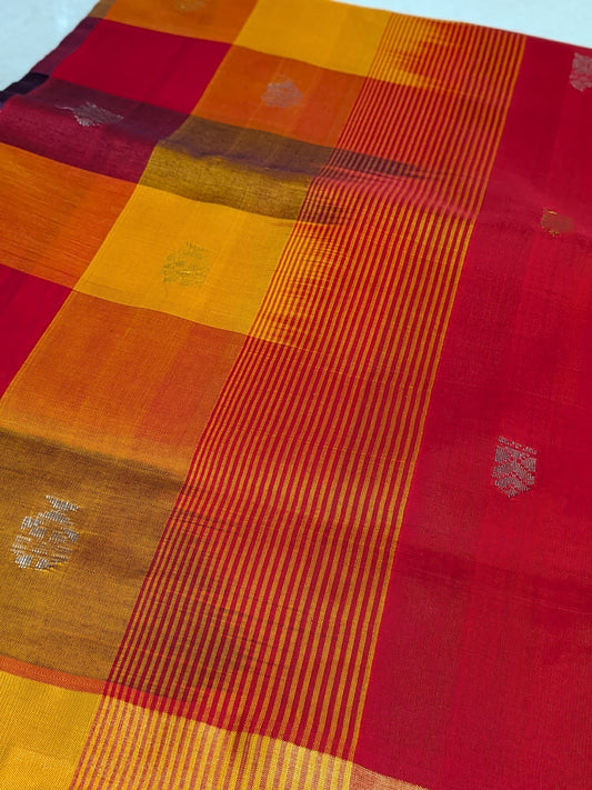 Paalum Pazhamum - Shades of Red & Orange with Zari Elegance