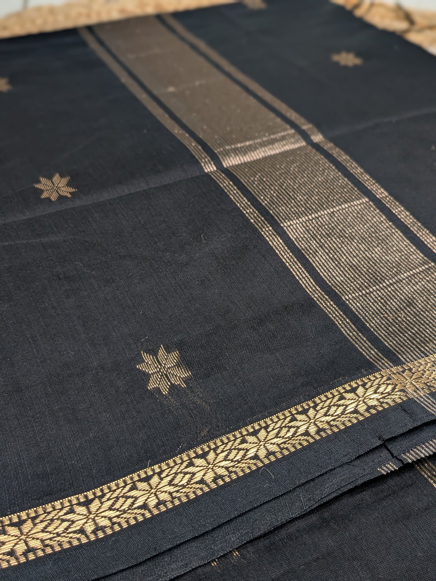 Tara - Maheswari Silk Cotton in Classic Black
