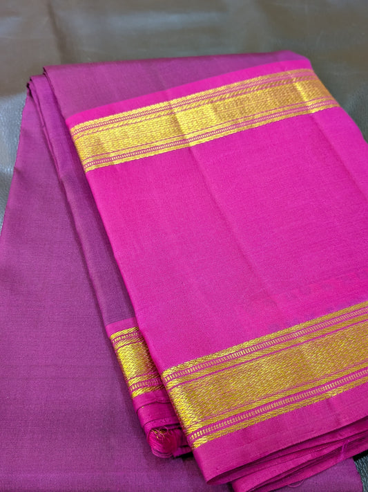 Taarakai - Rani Pink & Purple Kanchipuram Elegance