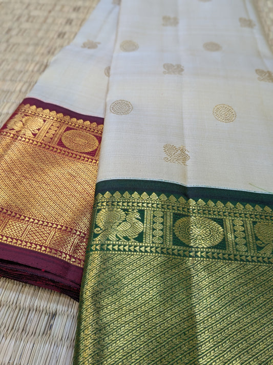 Thaarakai - Kanchipuram Ganga Jamuna Saree