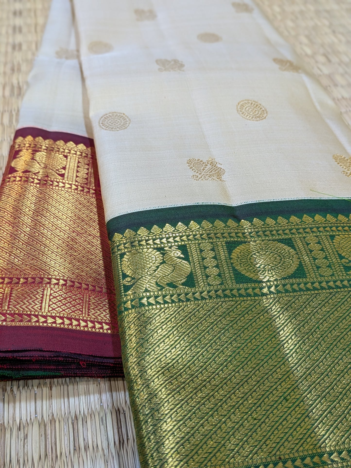 Thaarakai - Kanchipuram Ganga Jamuna Saree