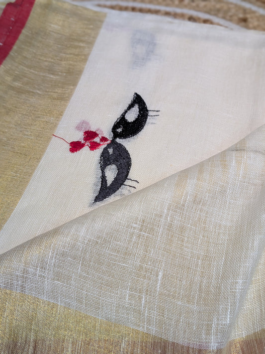 Neerja - Pure Handloom Linen Elegance