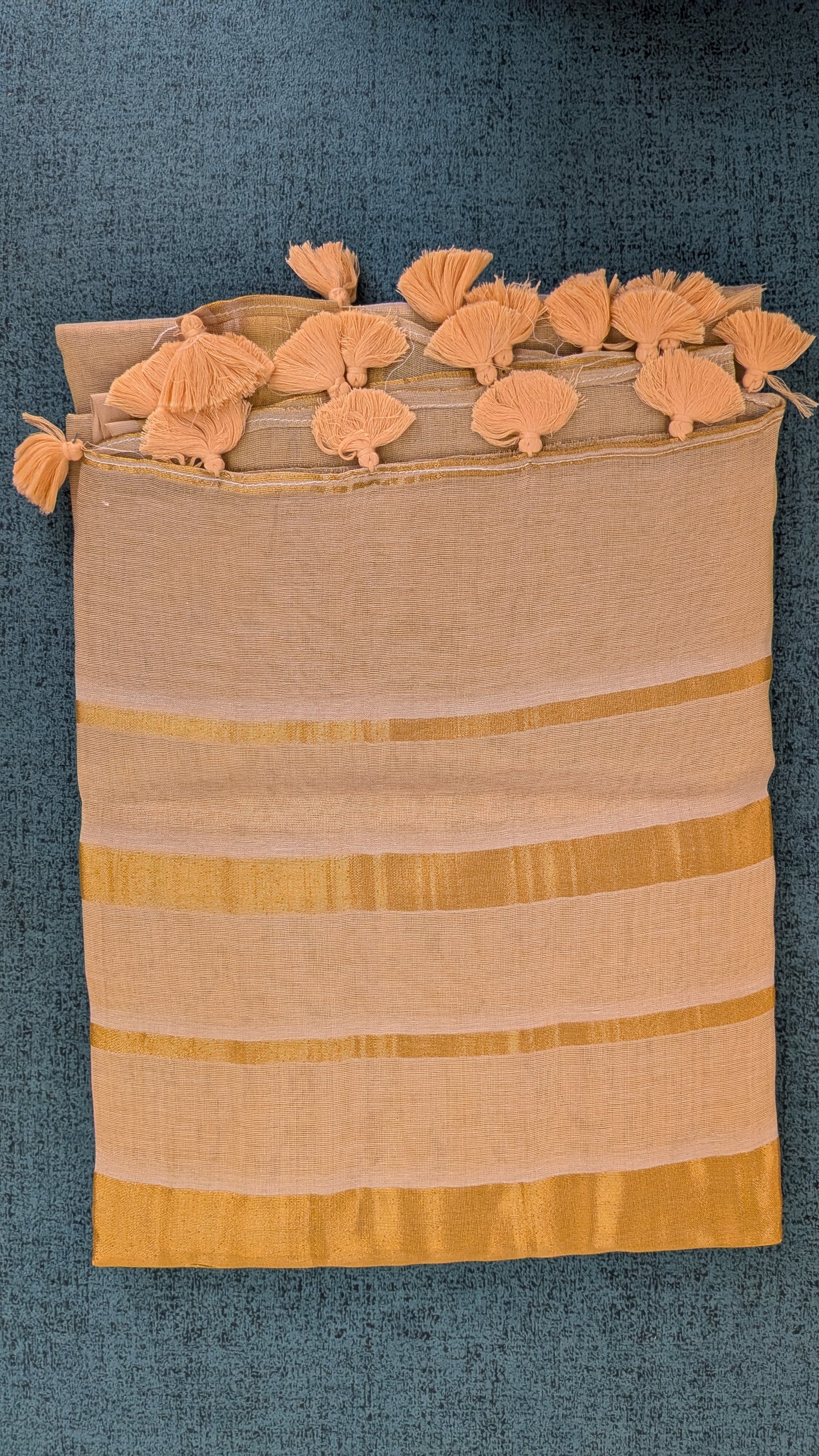 Golden Bengal Tissue Saree – Regal Elegance