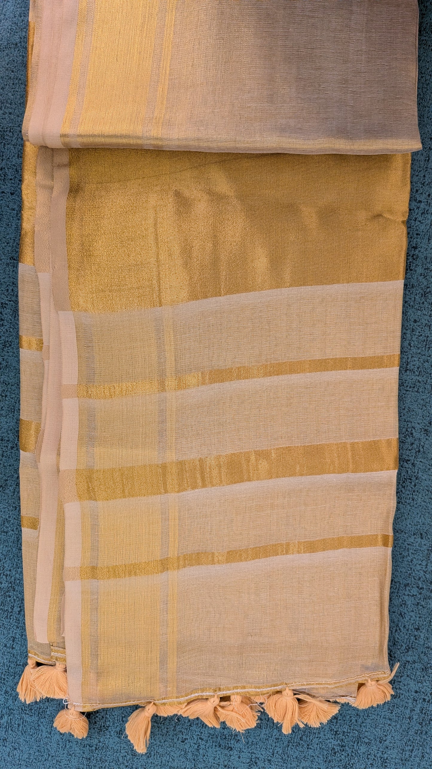 Golden Bengal Tissue Saree – Regal Elegance